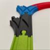 Serial Variety Multicolor Train Track and Switches Set view 2
