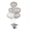 Metallic Balloon Weights, Birthday Party Favors, Novelty and Gag Gifts, 5.5" Inches, 12-Pack (Silver) view 2