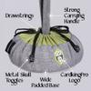 CardKingPro Monstrous - Dice Bag with 8 Pockets - Gray/Green - Huge Capacity 500+ Dice - Great for Dice Hoarders view 4