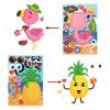 24PCS Hawaii Make a face Sticker Sheets, Make Your Own Pineapple Flamingo Stickers, 24pcs Tropical Luau Craft Project for Kids, Summer Beach Mix and Match Stickers, Hawaiian Party Favors for Boy Girls view 2