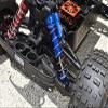 Aluminum Front L-Shape Piggy Back Spring Dampers 177mm For Arrma 1:5 KRATON 8S BLX-ARA110002 / KRATON EXB Roller-ARA5208-4Pc Set Black view 3
