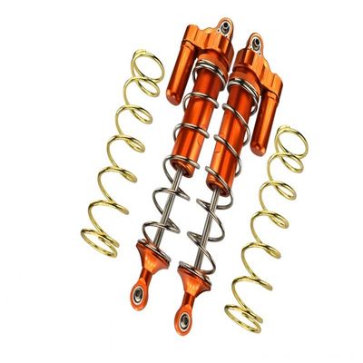 Aluminum Rear L-Shape Piggy Back Spring Dampers 187mm for Arrma 1:5 KRATON 8S BLX/Outcast 8S BLX/KRATON EXB Roller - 4Pc Set Orange