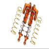 Aluminum Rear L-Shape Piggy Back Spring Dampers 187mm for Arrma 1:5 KRATON 8S BLX/Outcast 8S BLX/KRATON EXB Roller - 4Pc Set Orange view 1