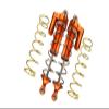 Aluminum Front L-Shape Piggy Back Spring Dampers 177mm For Arrma 1:5 KRATON 8S BLX-ARA110002 / KRATON EXB Roller-ARA5208-4Pc Set Orange view 1
