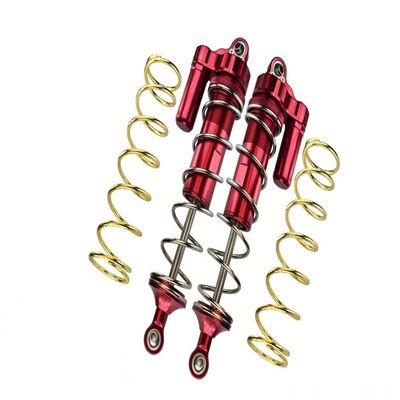 Aluminum Front L-Shape Piggy Back Spring Dampers 177mm For Arrma 1:5 KRATON 8S BLX-ARA110002 / KRATON EXB Roller-ARA5208-4Pc Set Red