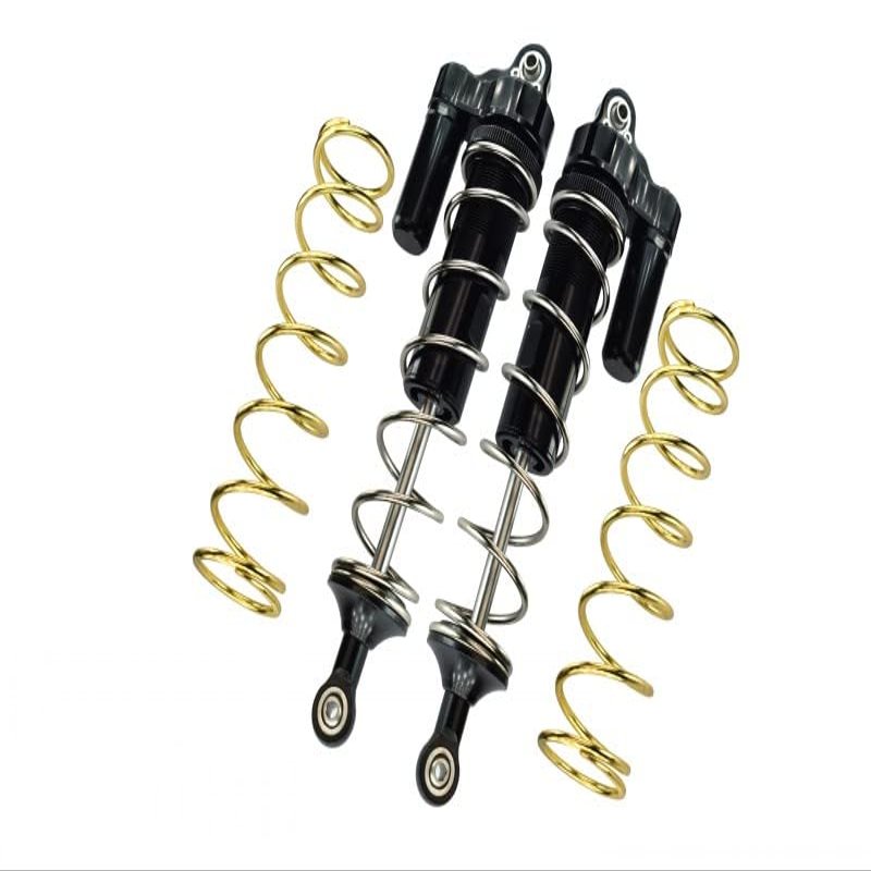 Aluminum Rear L-Shape Piggy Back Spring Dampers 187mm For Arrma 1:5 KRATON 8S BLX/OUTCAST 8S BLX/KRATON EXB Roller - 4Pc Set Black