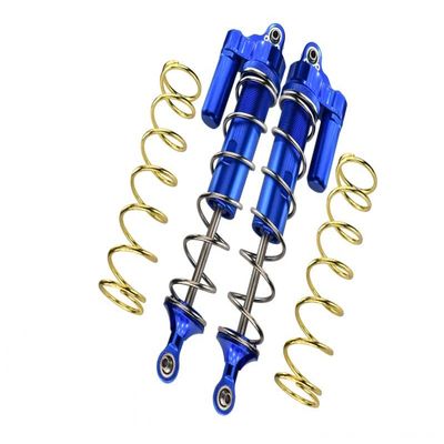 Aluminum Rear L-Shape Piggy Back Spring Dampers 187mm For Arrma 1:5 KRATON 8S BLX/OUTCAST 8S BLX/KRATON EXB Roller - 4Pc Set Blue