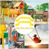 Alomejor Playground Handle, Safety Plastic Yellow Grab Handle, Plastic for Children Parents in Play Houses Backyard playgrounds view 2