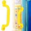 Alomejor Playground Handle, Safety Plastic Yellow Grab Handle, Plastic for Children Parents in Play Houses Backyard playgrounds view 3