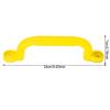 Alomejor Playground Handle, Safety Plastic Yellow Grab Handle, Plastic for Children Parents in Play Houses Backyard playgrounds view 4