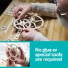 UGEARS Aero Clock Wooden 3D Puzzles for Adults - Mechanical Wooden Model Kits for Adults to Build, Wall Clock 3D Puzzle with Pendulum Model Kit, DIY Miniature Kit Crafts Gift for Christmas view 4