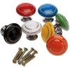 YUNSI Creative Handles 1pc Round Cabinet Knobs Ceramic Furniture Handles Door Drawer Cupboard Wardrobe Pull Handle Furniture Home Kitchen Accessories Hardware Handle (Color : Green) view 2