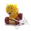 Orange Tree Toys: Pull Along: Leopard - Wooden Toy, Colorful Wheeled Character, Push-Pull, Encourage First Steps, FSC Certified, Toddler & Kids Age 1+ view 4