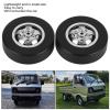 RC Drift Tire, RC Tire for D12 Metal RC Drift Tire Aluminum Alloy 2 Screws 2 Colors of Tires for RC Truck(Silver) view 4