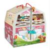 Hape Pony Ranch Barn Stable Club Playset Doll House with 2 Levels and Easy Carry Handle for Kids Ages 3 Years and Up view 1