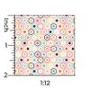 Itsy Bitsy Mini - Multi Color Retro Hexagon Tile - Dollhouse Wallpaper 1:12 Scale - Peel and Stick 12 inches x 18 inches Self-Adhesive view 3