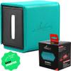 Quiver Time Teal Citadel Deck Block for Magic: the Gathering Cards - 100+ TCG Card Deckbox, Commander MTG Deck Box for Cards, Dice & Tokens, Custom Divider, Magnetic Closure view 1
