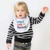 ChalkTalkSPORTS - Baseball Baby & Infant Bib | Crawl Walk Baseball | Soft Microfiber Bib view 2