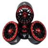 NHX RC 1.9" Aluminum Beadlock Crawler Wheels Rims - Black/Red 4pcs view 1