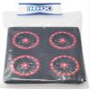 NHX RC 1.9" Aluminum Beadlock Crawler Wheels Rims - Black/Red 4pcs view 4