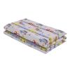 Everything Kids Construction, Bus, Truck, and Car Red, Yellow, and Blue Preschool Nap Pad Sheet view 2