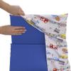 Everything Kids Construction, Bus, Truck, and Car Red, Yellow, and Blue Preschool Nap Pad Sheet view 3