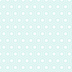 Itsy Bitsy Mini - Blue Retro Hexagon Tile - Dollhouse Wallpaper 1:12 Scale - Peel and Stick 12 inches x 18 inches Self-Adhesive