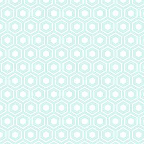 Itsy Bitsy Mini - Blue Retro Hexagon Tile - Dollhouse Wallpaper 1:12 Scale - Peel and Stick 12 inches x 18 inches Self-Adhesive