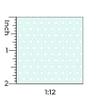 Itsy Bitsy Mini - Blue Retro Hexagon Tile - Dollhouse Wallpaper 1:12 Scale - Peel and Stick 12 inches x 18 inches Self-Adhesive view 3