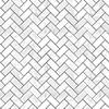 Itsy Bitsy Mini - Carrara Marble Herringbone Tile - Dollhouse Wallpaper 1:12 Scale - Peel and Stick 12 inches x 18 inches Self-Adhesive view 1