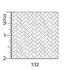 Itsy Bitsy Mini - Carrara Marble Herringbone Tile - Dollhouse Wallpaper 1:12 Scale - Peel and Stick 12 inches x 18 inches Self-Adhesive view 3