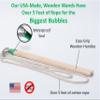 Bubbleventi Giant Bubble Wands | 3-Pack of Wooden Wands | Made in USA | Perfect for Kids | Use at Birthdays and for STEM/Family Fun view 3