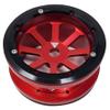 NHX RC 2.2'' Aluminum Beadlock Crawler Wheels Rims - 8-Spoke: Red/Black 4pcs/Set view 4