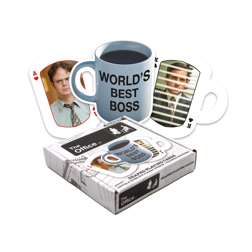 AQUARIUS The Office Playing Cards - The Office Shaped Deck of Cards for Your Favorite Card Games - Officially Licensed The Office Merchandise & Collectibles, Multicolor