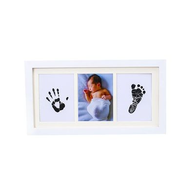 006 Newborn Baby Handprint and Footprint Kit, Baby Keepsake Frame, Baby Picture Frame Kit with Ink Pad, 12.996.89in, Foot Impression Photo Keepsake for Girl & Boy (Color : Red)