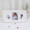 006 Newborn Baby Handprint and Footprint Kit, Baby Keepsake Frame, Baby Picture Frame Kit with Ink Pad, 12.996.89in, Foot Impression Photo Keepsake for Girl & Boy (Color : Red) view 4