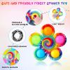 4 Pack Fidget Spinners for Kids Adults, Fidget Toys with Pop for Anxiety Stress Relief, Bulk Sensory Fidget Spinner Toys for Boys Girls, Easter Basket Stuffers, ADHD Autism Products Birthday Gifts view 3
