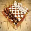 Vintage Marble Chess Set 12" (Brown (Base) & White) view 2