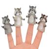 4 Piece Set Finger Raccoons Finger Puppets view 1