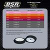 BSR Racing 1/8 Buggy Orange Foam GT Tire Compound Black Dish Rim (2) BSRC8023-B view 4