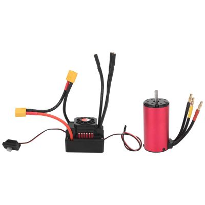 VGEBY RC Motor ESC, HighSpeed CNC 1:8 Scale Remote Control Car Brushless Motor 2000KV+150A ESC with Plug RC Accessory Car Model Accessory 150A Esc