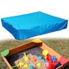 COOSOO Sandbox Cover Waterproof with Drawstring Sandbox Protective Square with Elastic Dust Protection for Sandpit Pool Toys Indoor Outdoor Garden Blue view 1
