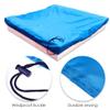 COOSOO Sandbox Cover Waterproof with Drawstring Sandbox Protective Square with Elastic Dust Protection for Sandpit Pool Toys Indoor Outdoor Garden Blue view 4