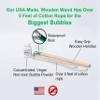 Bubbleventi Giant Bubble Kit | Made in USA | Includes 2 Wooden Wands, a Tips and Tricks Booklet, and 1 Bubble Mix - Makes 4 Gallons of Big Bubble Solution |Use at Birthdays and Family Fun view 3