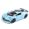 1:32 Bugatti Divo zinc Alloy Pull Back Car Diecast Electronic Toys with Lights and Music,Decorative,Mini Vehicles Toys for Kids,Boyfriend,Young Peoples Gift(Blue)