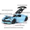 1:32 Bugatti Divo zinc Alloy Pull Back Car Diecast Electronic Toys with Lights and Music,Decorative,Mini Vehicles Toys for Kids,Boyfriend,Young Peoples Gift(Blue) view 2