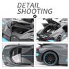 1:32 Bugatti Divo zinc Alloy Pull Back Car Diecast Electronic Toys with Lights and Music,Decorative,Mini Vehicles Toys for Kids,Boyfriend,Young Peoples Gift(Blue) view 4
