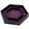 SIQUK Dice Tray with Lid Hexagon Dice Rolling Tray Dice Holder for Dice Games Like RPG, DND and Other Table Games, Purple view 3
