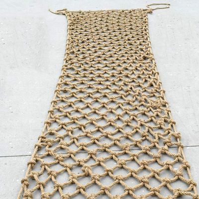 Outdoor Mesh Rope Climbing Netting Heavy Duty Parrot, 1 * 1M Children's pet Bird Cage Ladder Gym Hanging Swing Sturdy Weave Bangladesh Cotton Jute (6mm 10cm Hole) Safety Net for Kids (Size : 0.57m)
