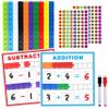 SpriteGru Math Linking Cubes, Math Cubes Manipulatives with Activity Cards Linking Cube Math Counters for Kids Kindergarten Learning Activities view 1